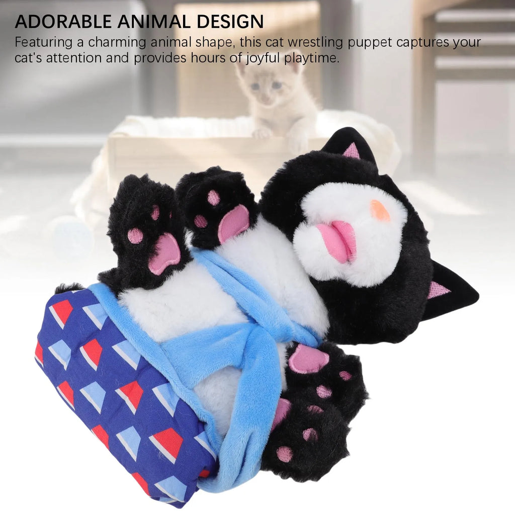 Cat Wrestling  Puppet Cat Wrestling Puppet Promote Exercise Reduce Boredom Interactive Portable Soft Polyester  for Cats