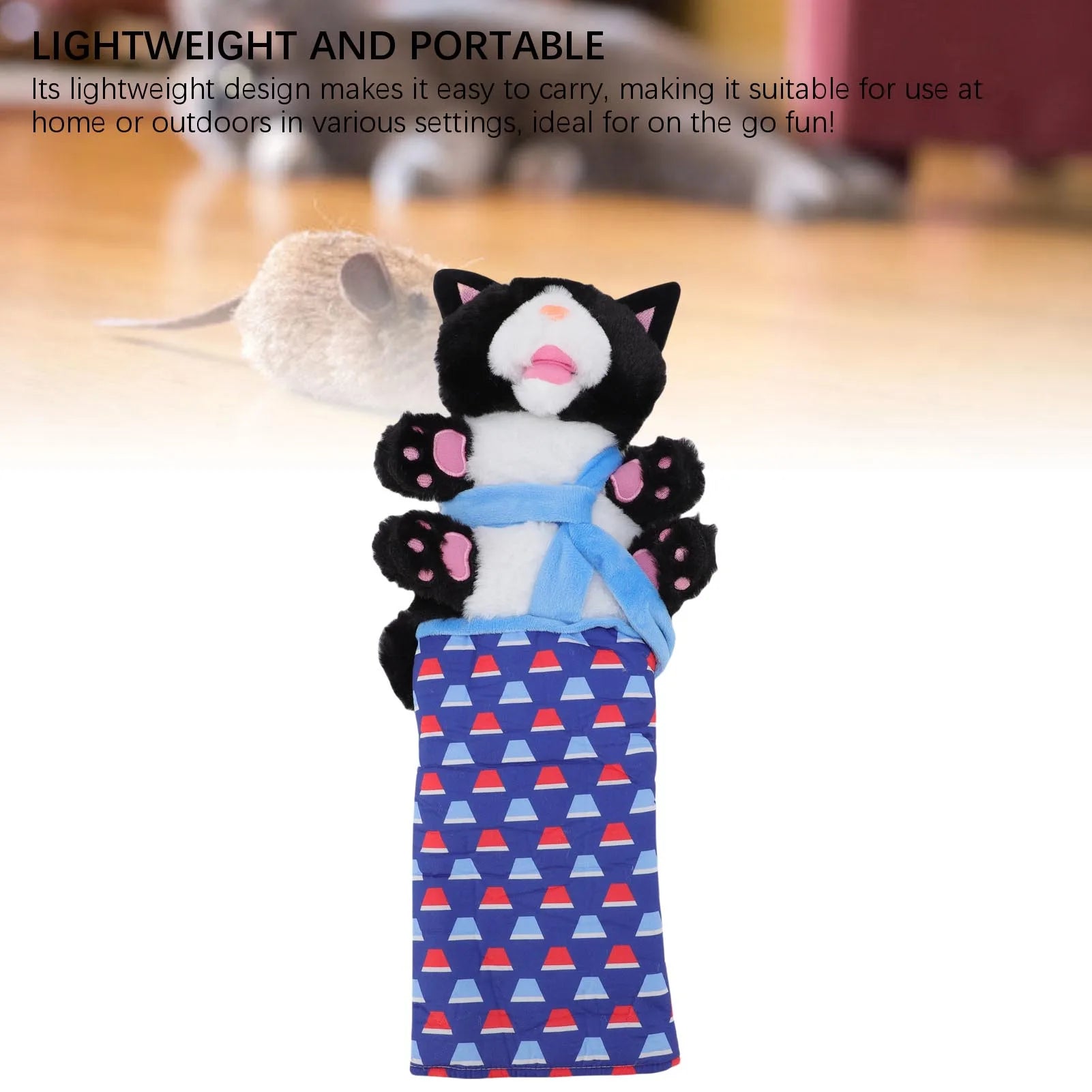 Cat Wrestling  Puppet Cat Wrestling Puppet Promote Exercise Reduce Boredom Interactive Portable Soft Polyester  for Cats