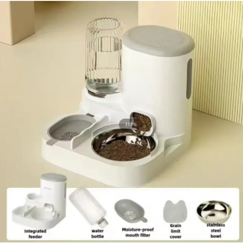 Cat automatic feeder, water dispenser, water dispenser, cat bowl, dog, cat food sink, pet supplies