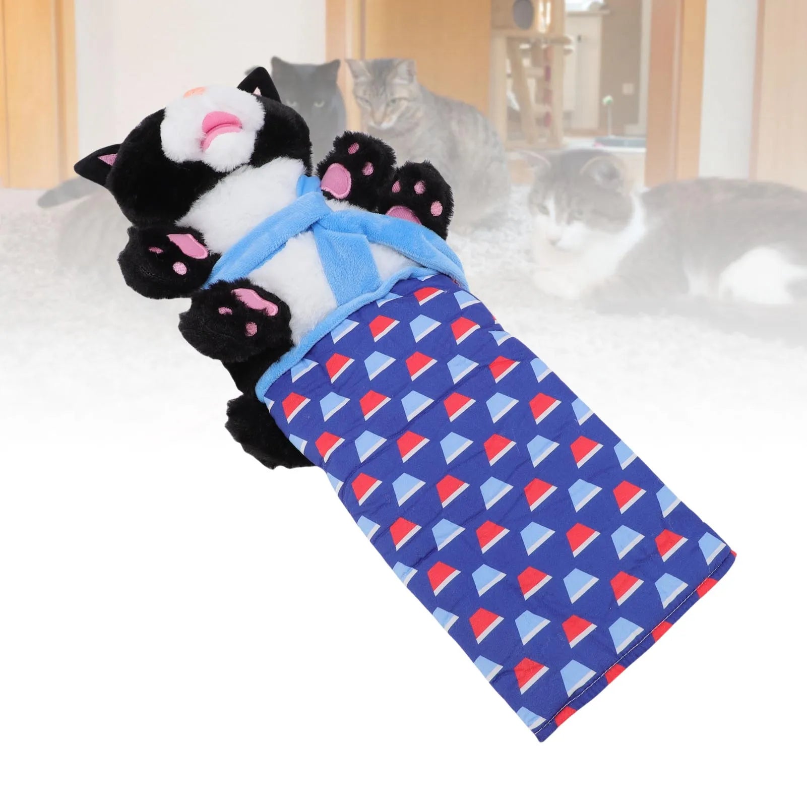 Cat Wrestling  Puppet Cat Wrestling Puppet Promote Exercise Reduce Boredom Interactive Portable Soft Polyester  for Cats