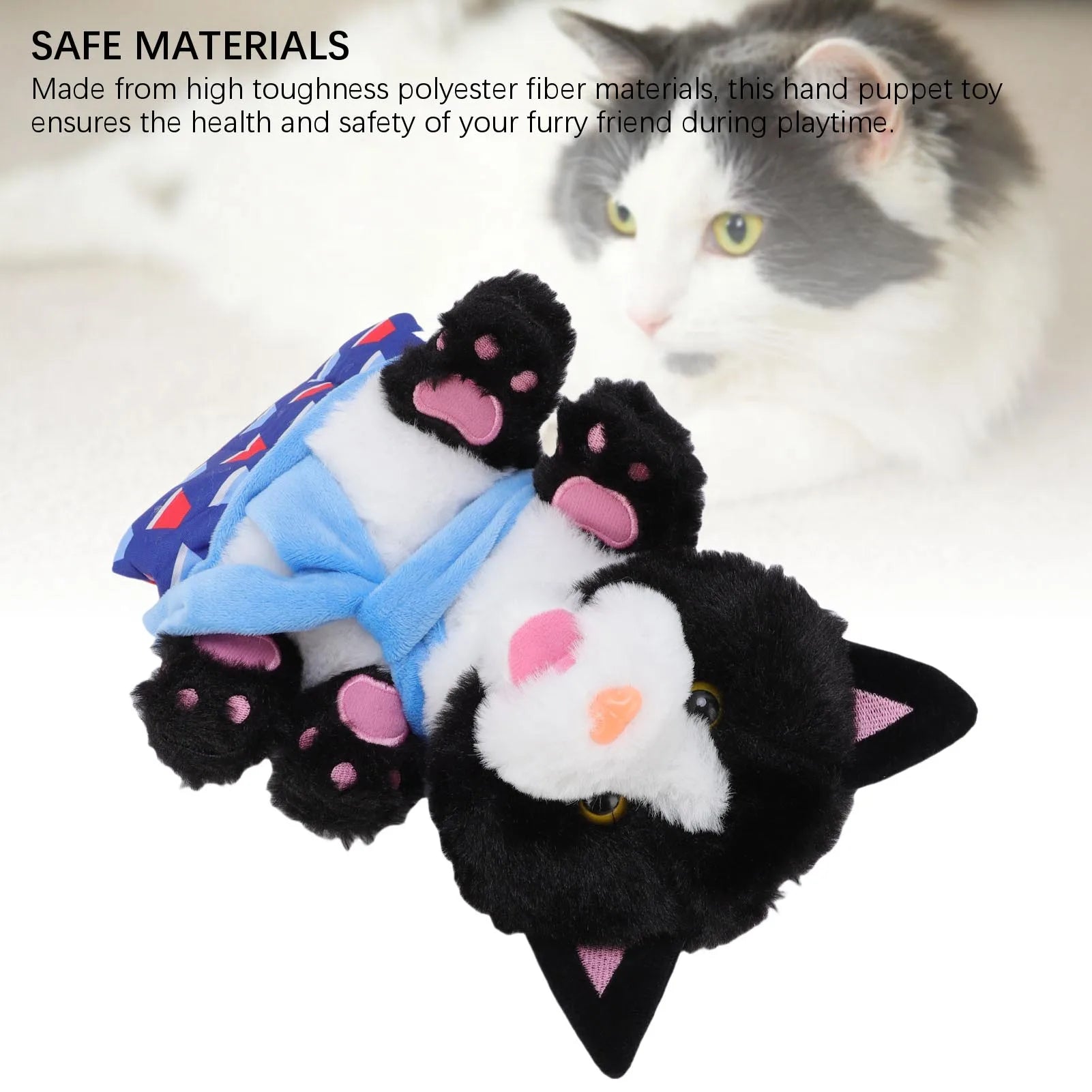 Cat Wrestling  Puppet Cat Wrestling Puppet Promote Exercise Reduce Boredom Interactive Portable Soft Polyester  for Cats