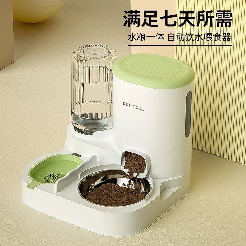 Cat automatic feeder, water dispenser, water dispenser, cat bowl, dog, cat food sink, pet supplies
