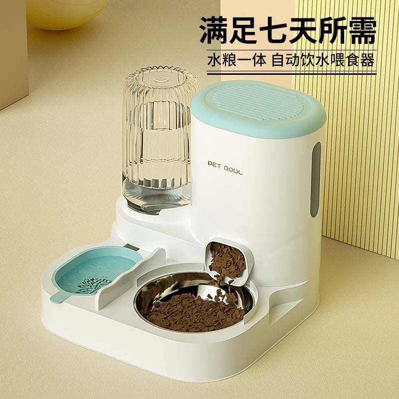 Cat automatic feeder, water dispenser, water dispenser, cat bowl, dog, cat food sink, pet supplies